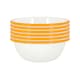 image 1 of Argon Tableware White Enamel Bowls - 16cm - Yellow - Pack of 6 Yellow