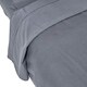image 1 of Homescapes Dark Grey Linen Flat Sheet, Super King Grey | Super King