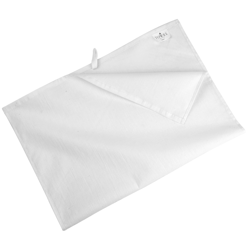 Towel City 170 GSM Tea Towel (50 X 70CM) - White - One Size White | One size