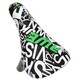 image 5 of AWE BMX/Freestyle Bike Saddle Black/White/Green with FREE SEAT POST