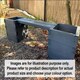 image 2 of Suffolk Double Planter Bench (Painted Wooden Planter - Choice of Colours Available) - L180 x W40 x H40 cm Brown
