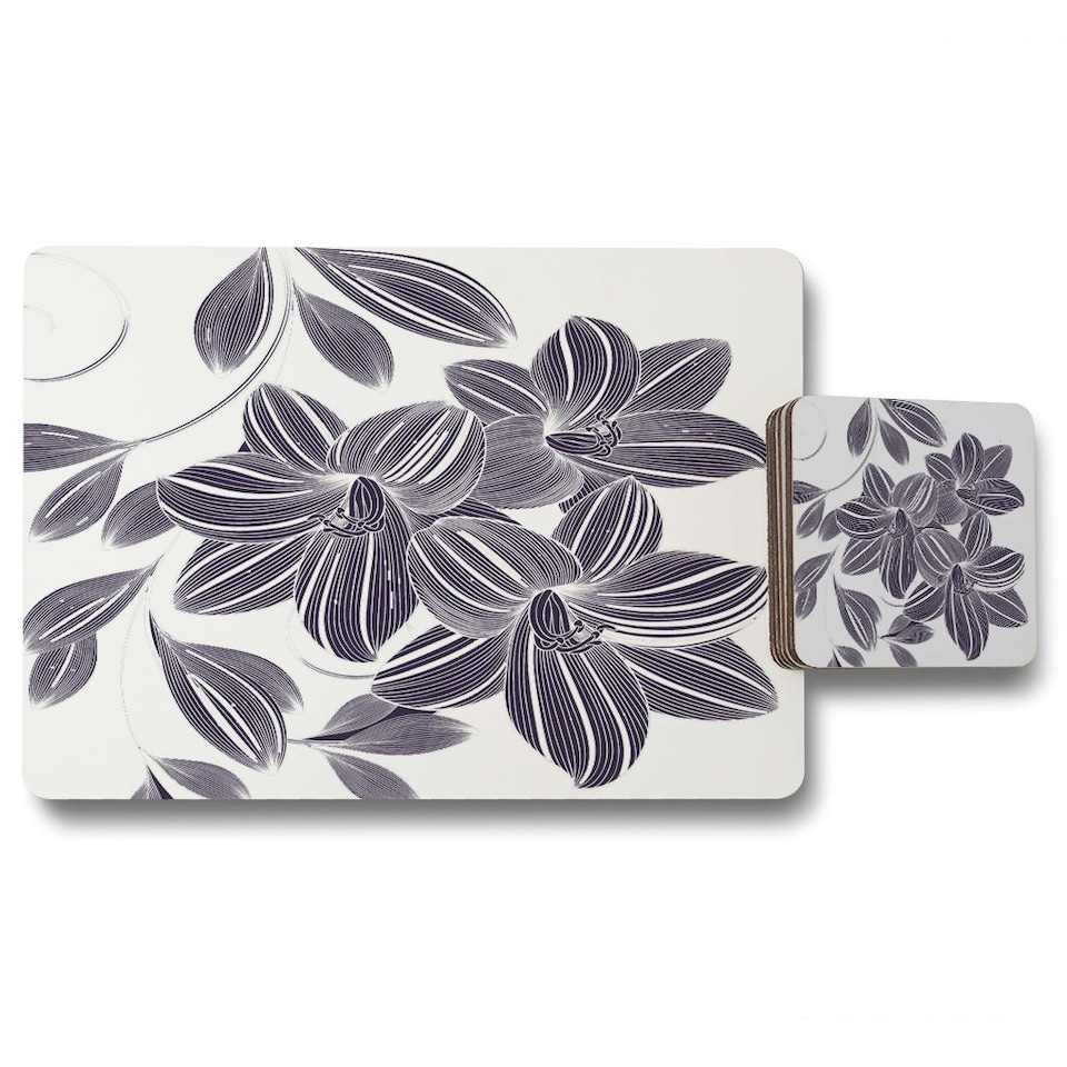 Orchids (Placemat & Coaster Set)
