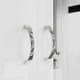 image 8 of FWStyle Chilton 3 Door Wardrobe With Mirror - White Gloss Front White