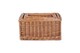 image 3 of Wicker Double Steamed Open Storage Baskets Set of 4 | Brown | Brown | Not provided