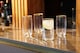 image 2 of Mikasa Highball Cocktail Glasses Set Clear Ridged Crystal 375ml Set of 4