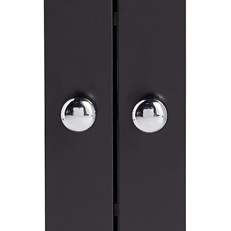 image 1 of VonHaus Shrewsbury Black Bathroom Mirror Cabinet with Storage