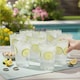 image 2 of Bistro Cocktail Drinking Glasses Beer Tumblers Barware Set | Clear | Clear | Set of 4