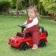 image 2 of HOMCOM Benz G350 Kids Ride on Sliding Car w/ Under Seat Storage No Power Red