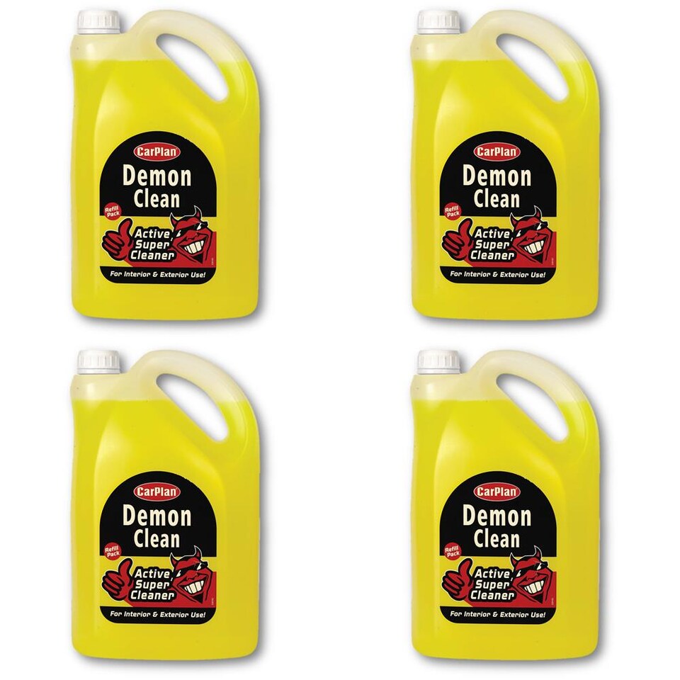 image 1 of CarPlan Demon Car Wash Detailing Active Interior Exterior Super Clean 5L  x4
