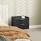 image 9 of HOMCOM Bedside Table with 2 Drawers for Bedroom, Living Room, Black