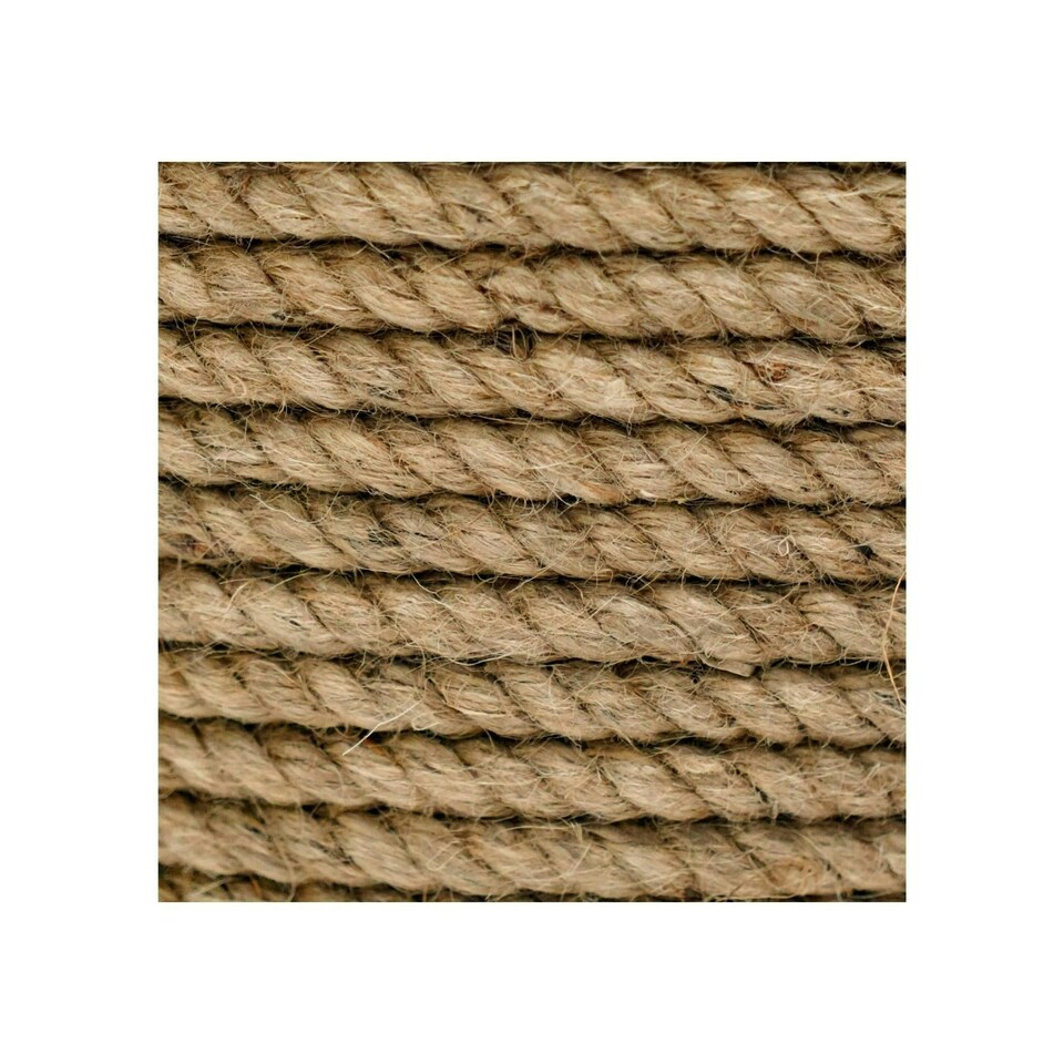 image 1 of Christmas Tree Bucket - Galvanized Steel/Jute - L32 x W32 x H32 cm - Natural