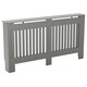 image 8 of Vida Designs Chelsea Radiator Cover Painted MDF Slatted Cabinet, Grey, 152cm