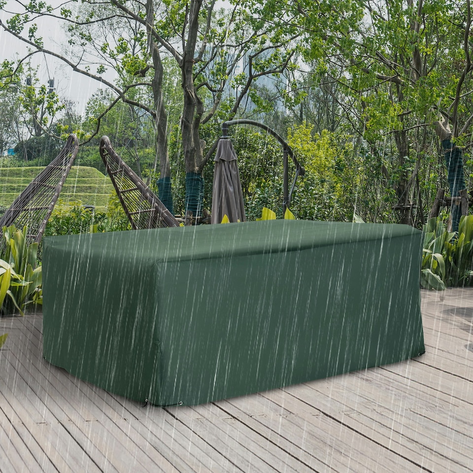 image 1 of Outsunny Garden Furniture Cover Outdoor Waterproof Rattan Set Rain Protection Grey