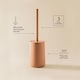 image 4 of COSMIC Toilet Brush Free-standing Polyresin Soft Touch Lavander Saona Collection