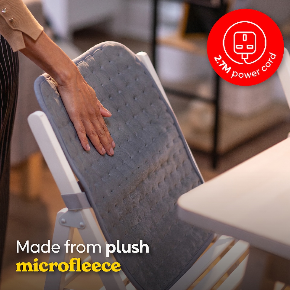 image 1 of Russell Hobbs Heated Pad Electric Heater Pain Relief 3 Heat Settings with 2 Year Guarantee RHHPS1001