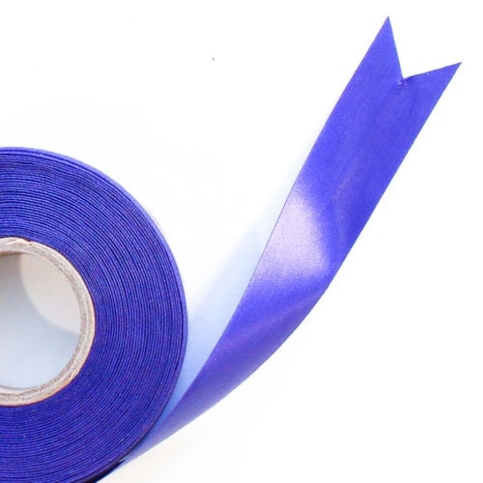 Purple Satin Faced Ribbon Reel 25mm x 50m