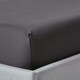 image 1 of Homescapes Dark Charcoal Grey Egyptian Cotton Deep Fitted Sheet 1000 TC, Single Grey | Single