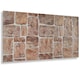 image 1 of NOVECRAFTO 3D Earthy Stone Wall Panels – 6 PVC Sheets, Covers 2.76 sqm (29.76 sq ft), 96x48cm Each – Natural Brown & Grey Stone Effect Decorative Cladding