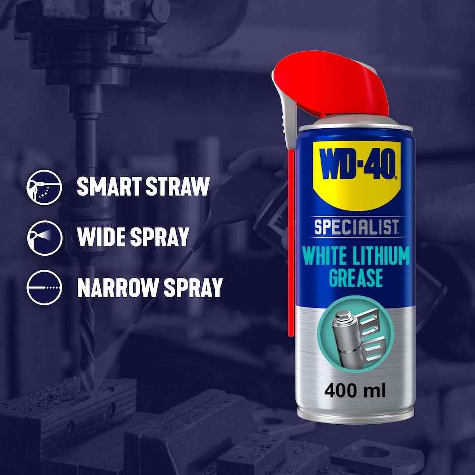 image 1 of WD-40 Specialist White Lithium Grease 400ml All-Weather Protection, 2 Pack