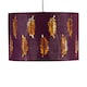 image 2 of Fern - Burgundy Cut Out 30cm Pendant Lightshade | Red | Gold | Large | 1
