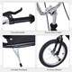 image 5 of HOMCOM Teen Scooter Children Stunt Scooter W/ 16" Tyres Adjustable Height, Black