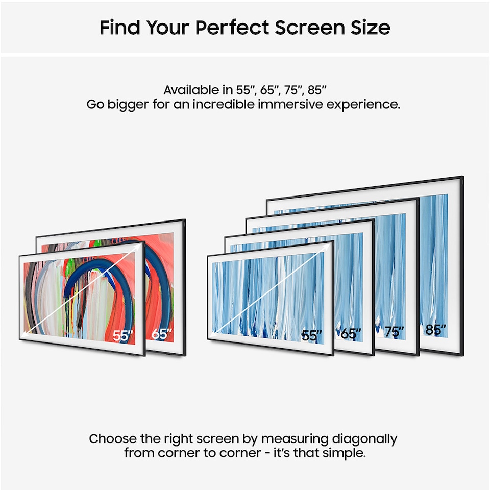 image 1 of Samsung QE85LS03HW 85" Frame Pro Vision AI 4K TV