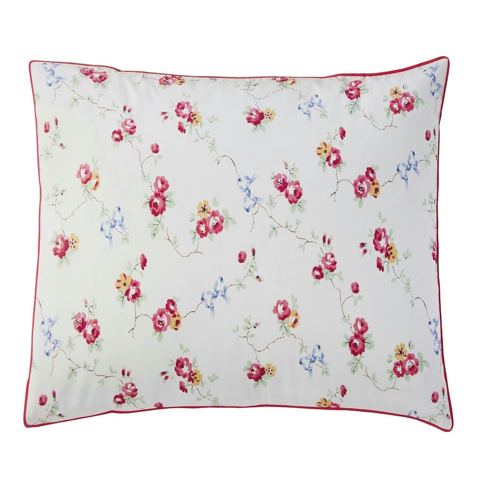 image 1 of Cath Kidston Rose and Bows Duvet Cover Set - Multi Red | Double