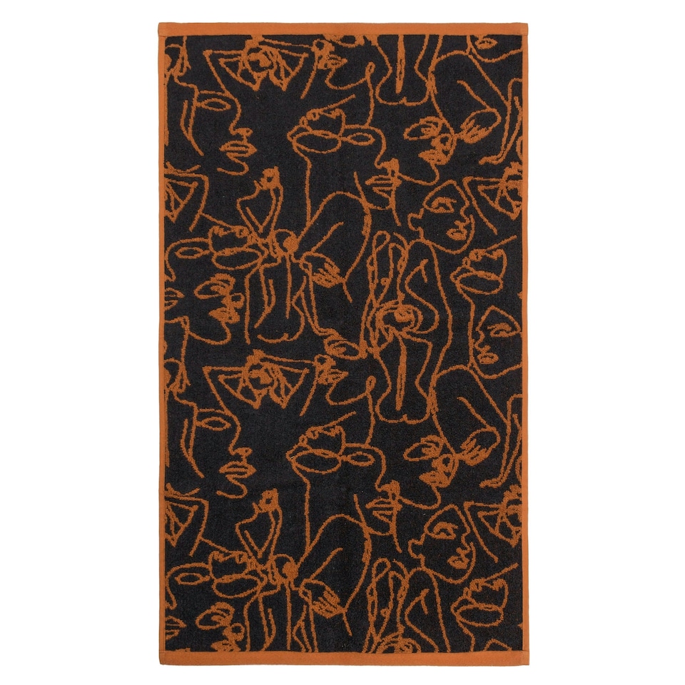 image 1 of furn. Everybody Jacquard Hand Towel Pecan