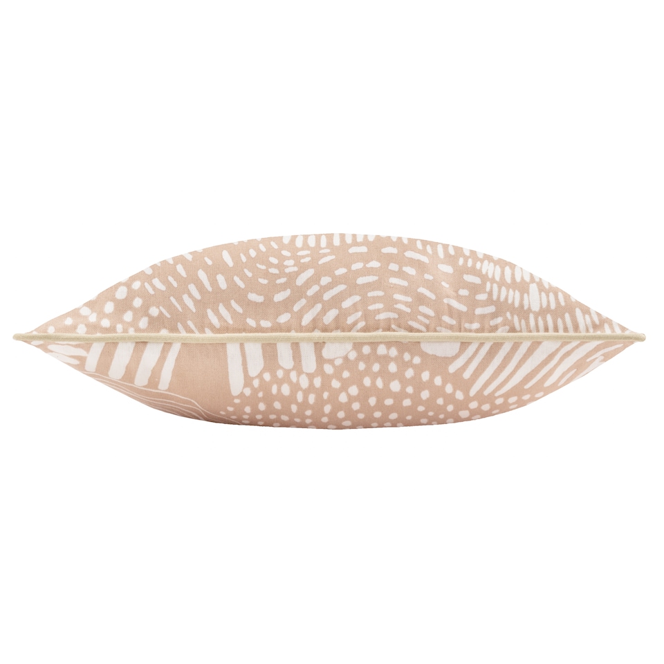 image 1 of Hoem Nola Abstract Piped Cushion, Oat, 45 x 45cm
