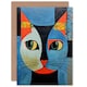 image 1 of Cat Lovers Mosaic Tile Thinking of You Get Well Soon Greeting Card