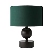 ValueLights Anthony Candlestick Table Lamp Green Shade