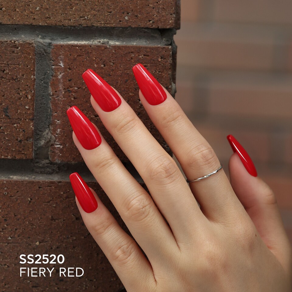 image 1 of Bluesky Red Gel Polish - Fiery Red 10ml | Red | Fiery Red