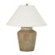 image 2 of Mottura Table Lamp with Edged Linen Shade - Ceramic - L55 x W55 x H66 cm - Green