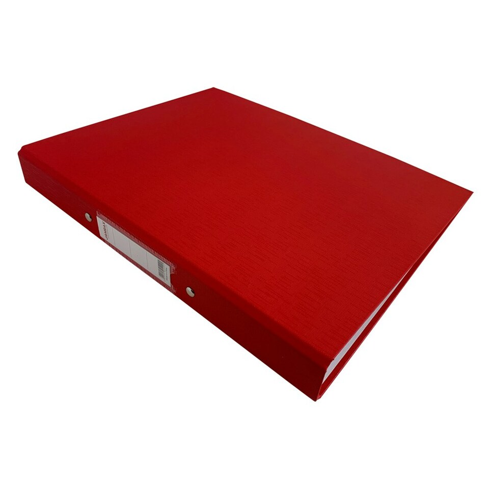 image 1 of Pack of 10 A4 Red Paper Over Board Ring Binders by Janrax | Red | 10