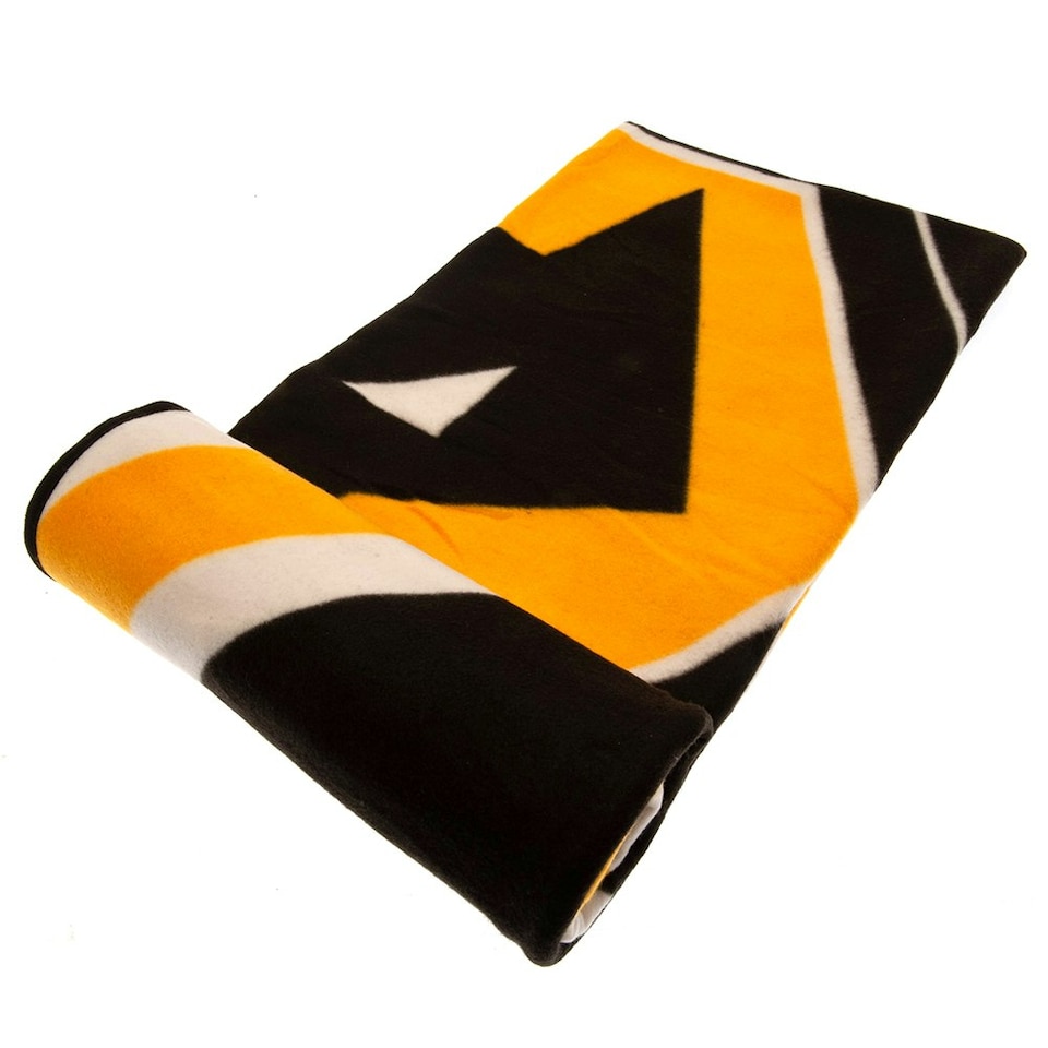 image 1 of Wolverhampton Wanderers FC Blanket - Black/Yellow/White - One Size