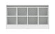 image 2 of Portland Shoe Bench - L34.5 x W97 x H55 cm - White/Steel Fabric | White