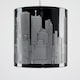 image 2 of ValueLights Modern Gloss Black New York Skyline Ceiling Pendant Shade