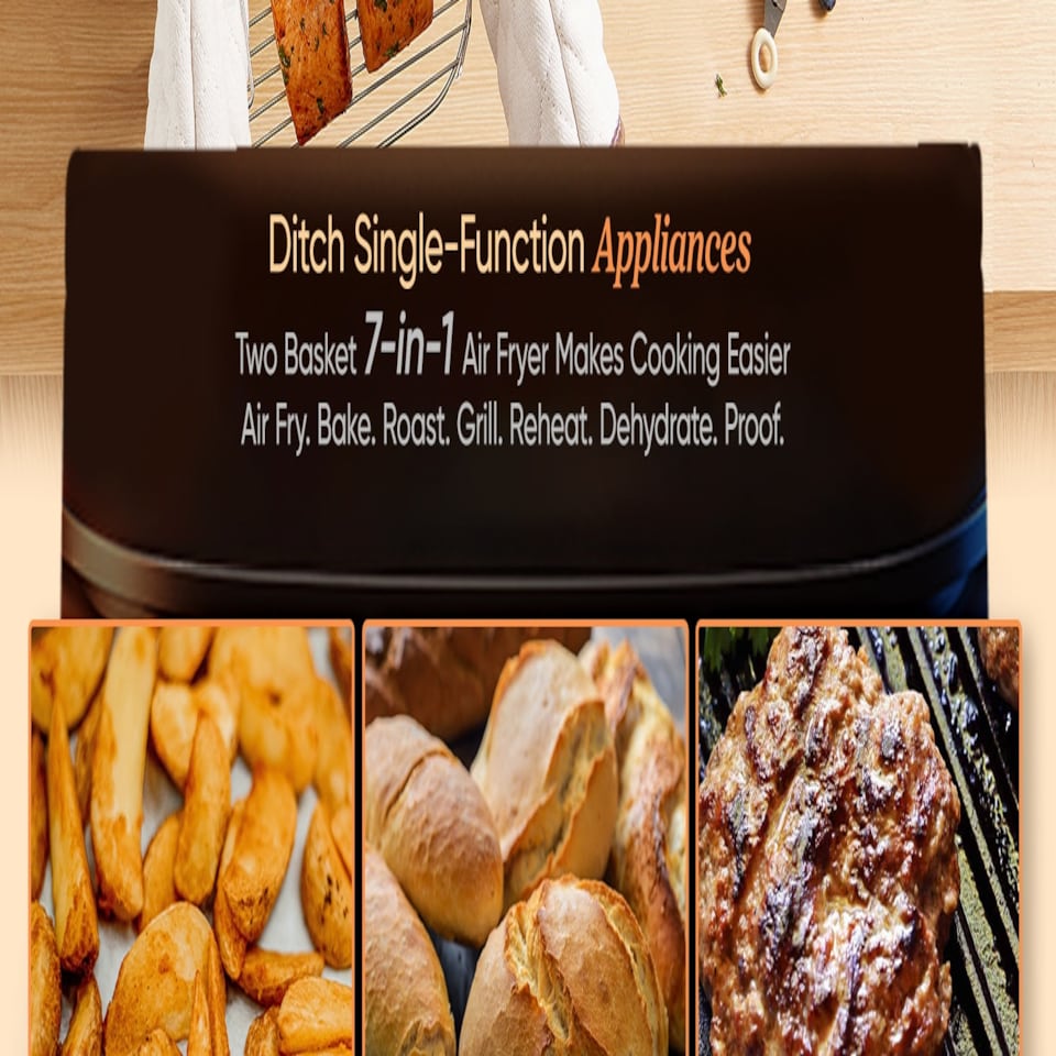 Sungoup Papier Cuisson Air Fryer 23-27 C, 125 Pièces Papier Sulfurisé