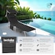 image 2 of Sun Lounger - foldable with sun canopy | Black | black | 1