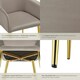 image 5 of Dining Chair Avane - velvet look, padded armchair, high backrest and high armrests - Set of 2 Grey | Taupe