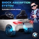 image 6 of AIYAPLAY BMW M4 Licensed Electric Car for Kids, 12V Kids Electric Ride on with Remote Control, Suspension, Music, Horn, LED Lights, for Ages 3-5 Years, White