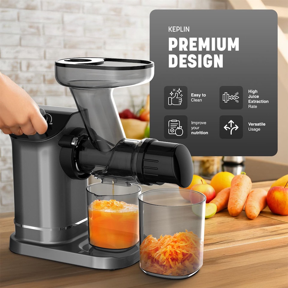 image 1 of Keplin Cold Press Slow Masticating Juicer 150W with 7 Stage Auger
