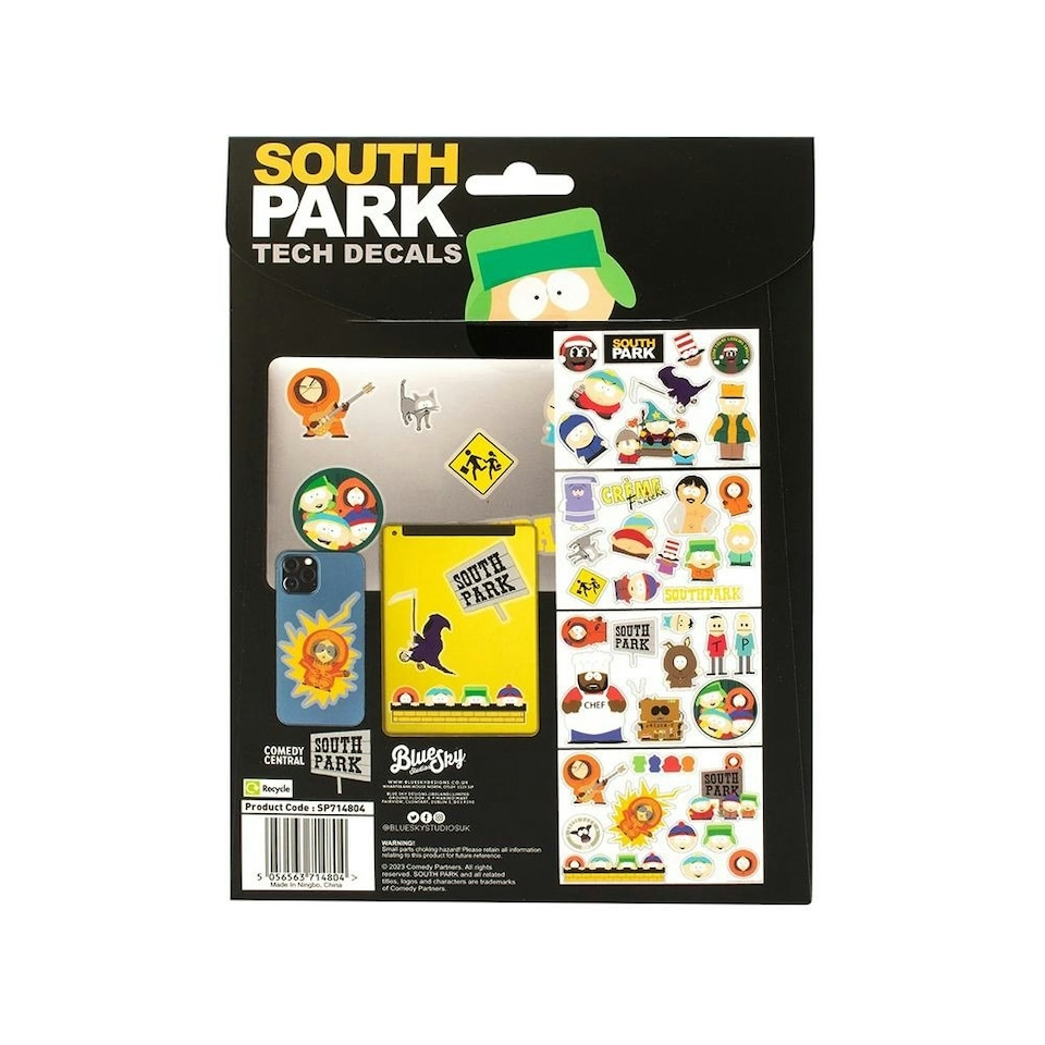image 1 of South Park Tech Stickers - Multicoloured - One Size (UTBS4362)