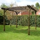 image 2 of Double Premium Pergola - Wood - L300 x W300 x H270 cm - Rustic Brown
