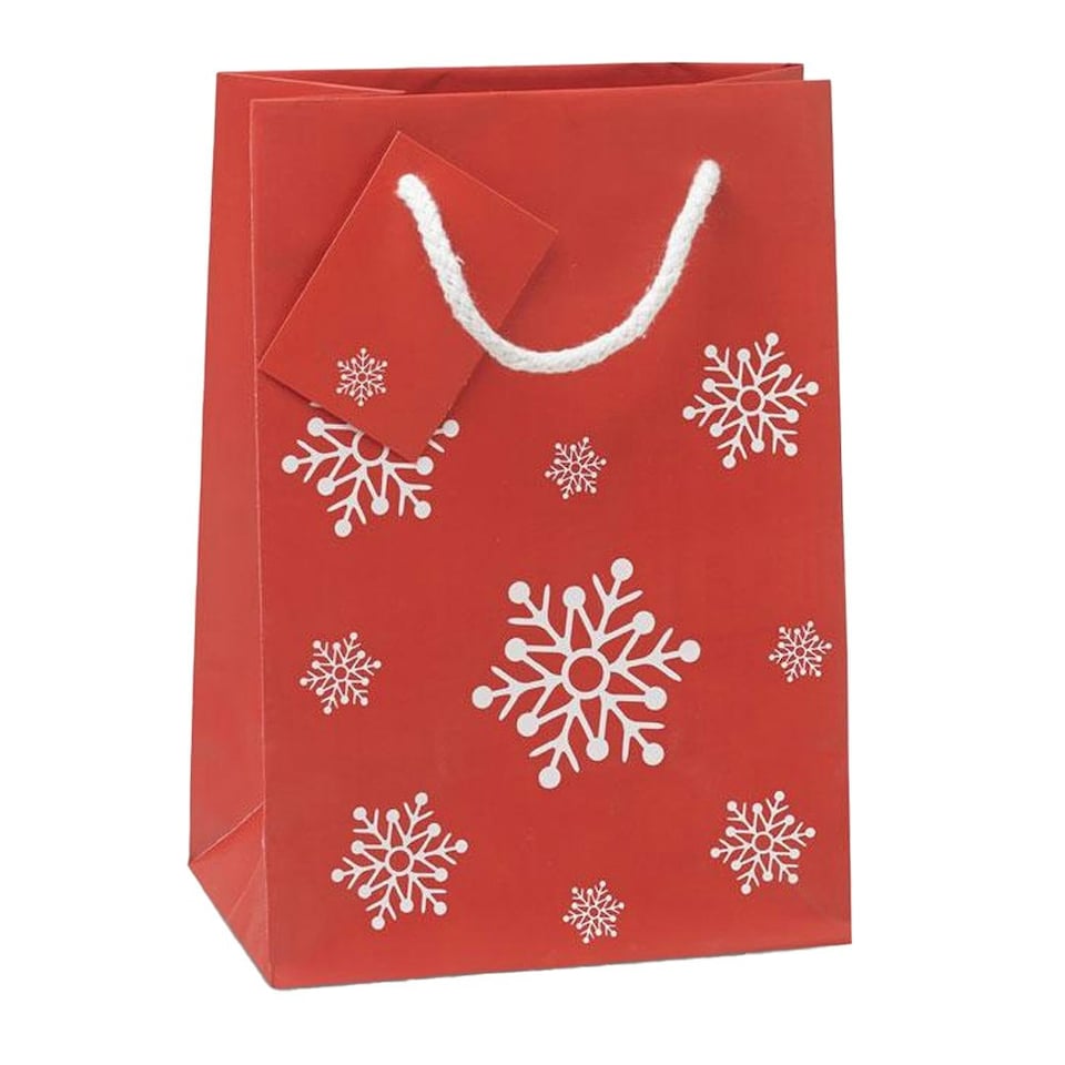 image 1 of MidOcean Bossa Christmas Gift Bag - Red - 23cm x 16cm x 10cm Red