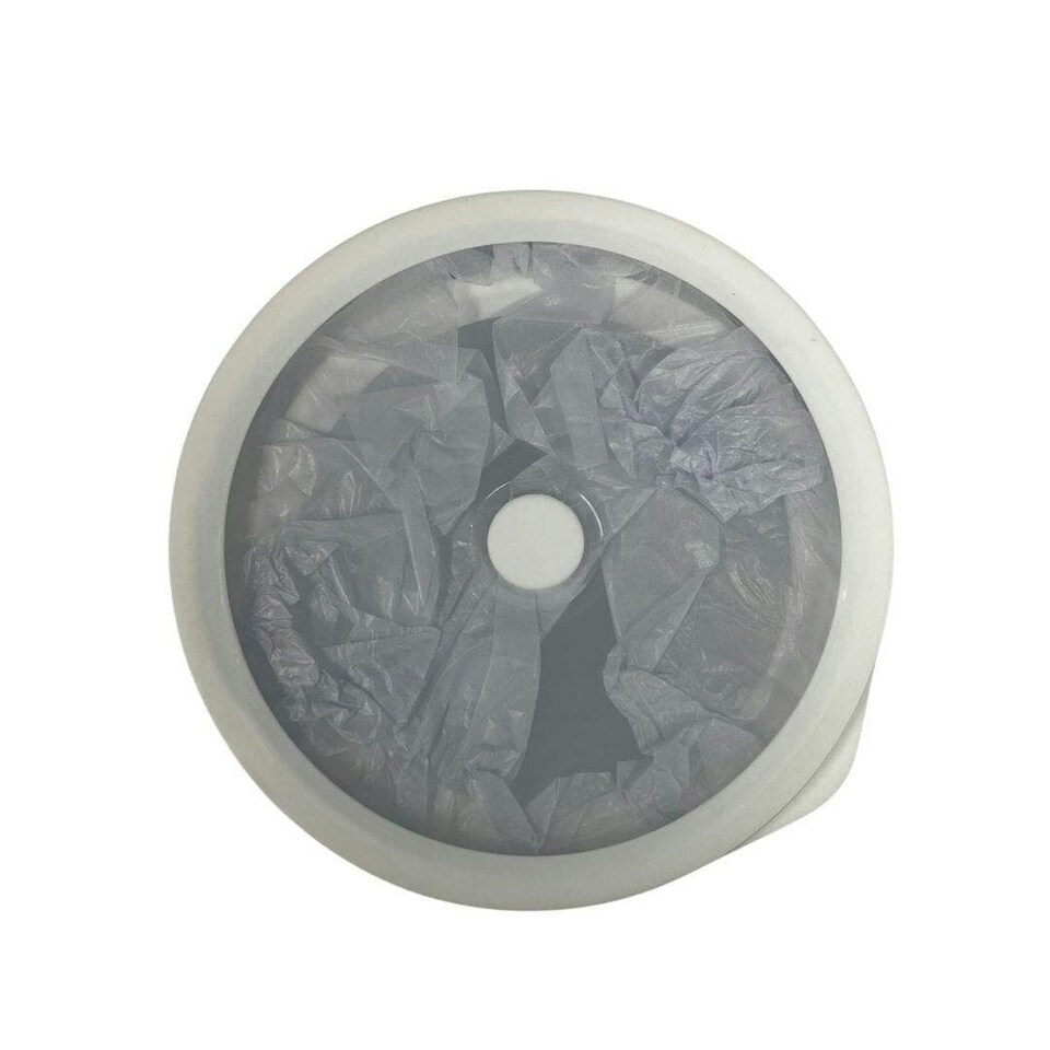 image 1 of Plastic Polypropylene Round Microwave Food Bowl with Clear Lid Set of Two