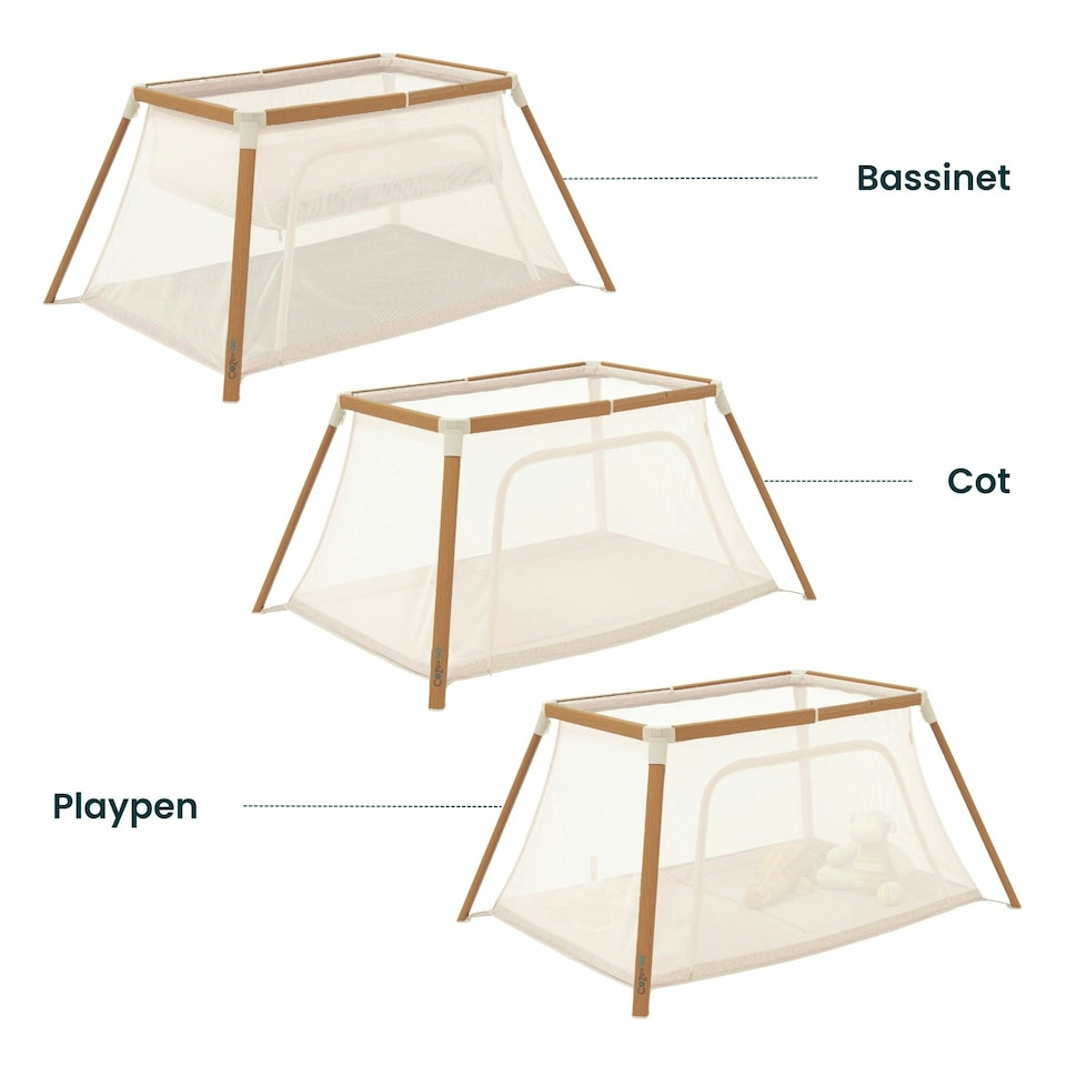 image 1 of Tutti Bambini CoZee Go - Scandinavian Walnut/Ecru