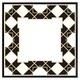 image 2 of Art dco diamond border (Picture Frame) White | S