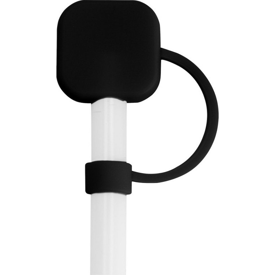 image 1 of Floso Sip Silicone Straw Protector | Black | Solid Black | One Size | 1