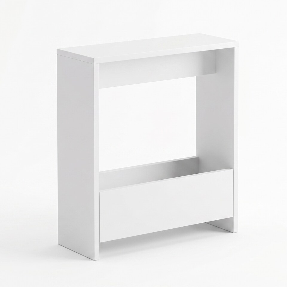 image 1 of Slim Side Table Shefa Line Focus 55 White